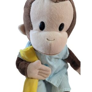 Curious George Bedtime Pajamas Plush Monkey 16 inch GUND Universal Studios